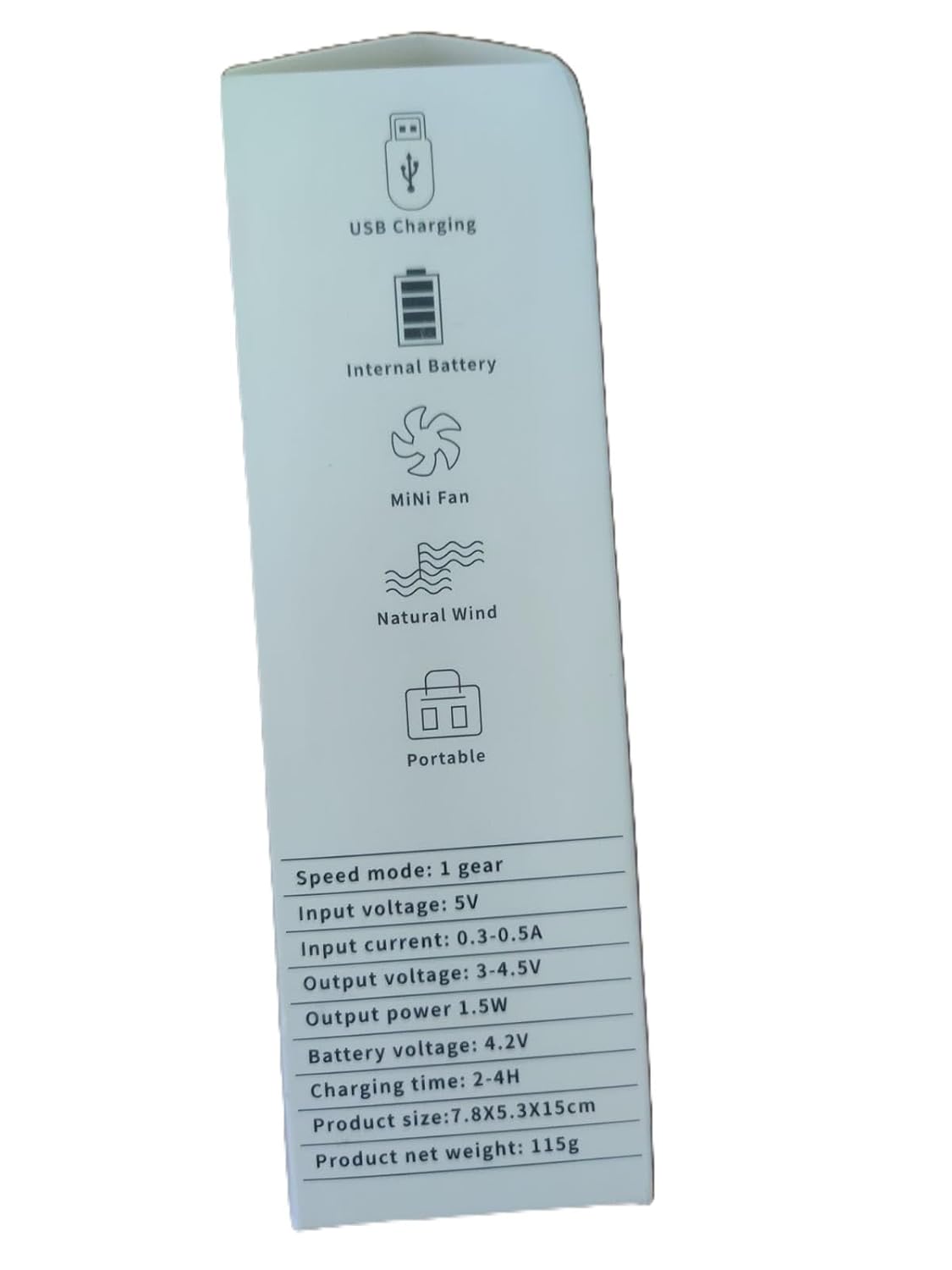Mini ventilator portabil compact și ușor control cu un singur buton, răcire personală pentru călătorii, birou, utilizare în exterior - imagine 2
