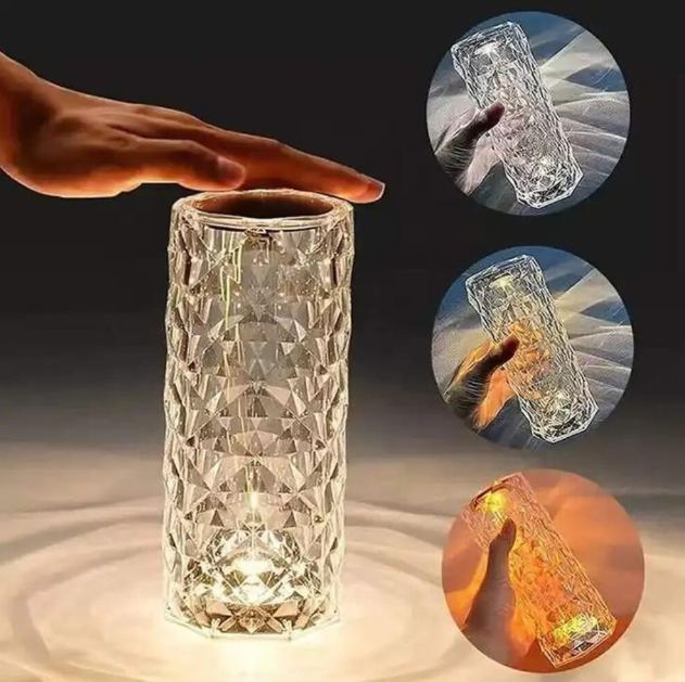 Lampa RGB Led Rose Crystal Touch, 16 culori, 2W 3500K, ENGROSS