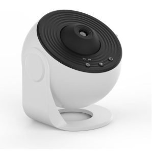 Proiector galaxie, planete si stele, pentru adulti si copii, Lampa de veghe, Timer pentru a salva bateria, incarcare USB, 12 bucati de film 4K HD inclus, 5 lentile, 5W, Alb, ENGROSS